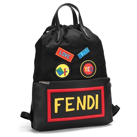 fendi rucksack schwarz